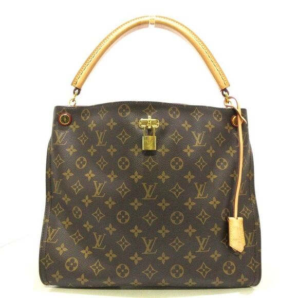 Gaia Monogram Canvas Hobo Bag - Picture 1 of 8